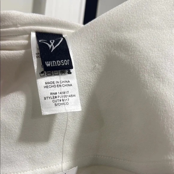 Windsor White Ruffled Jumpsuit with Wide-Leg Pants - Picture 2 of 9